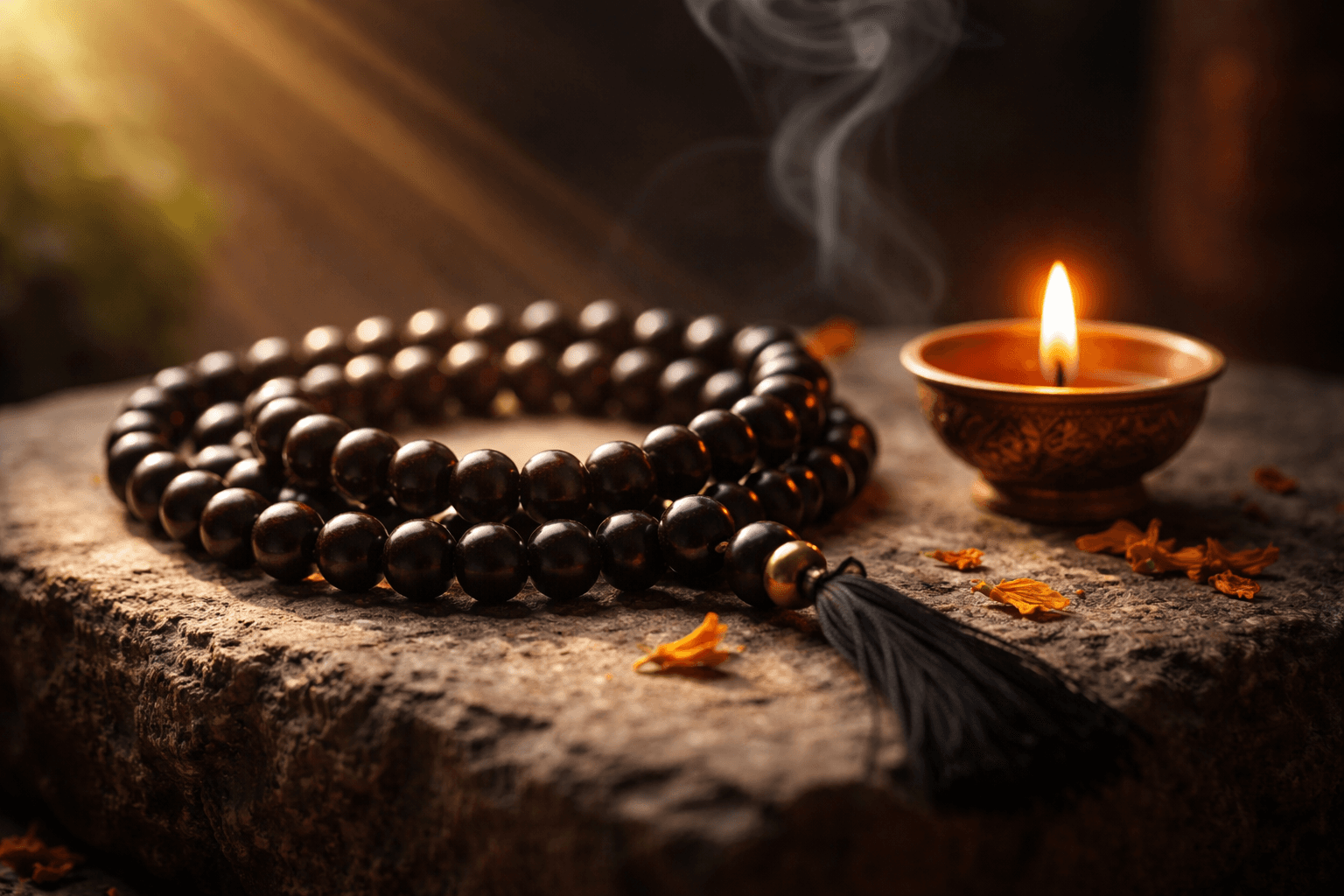 Karungali Mala: The Ancient Black Ebony Wood That Shields Your Aura and Silences the Mind