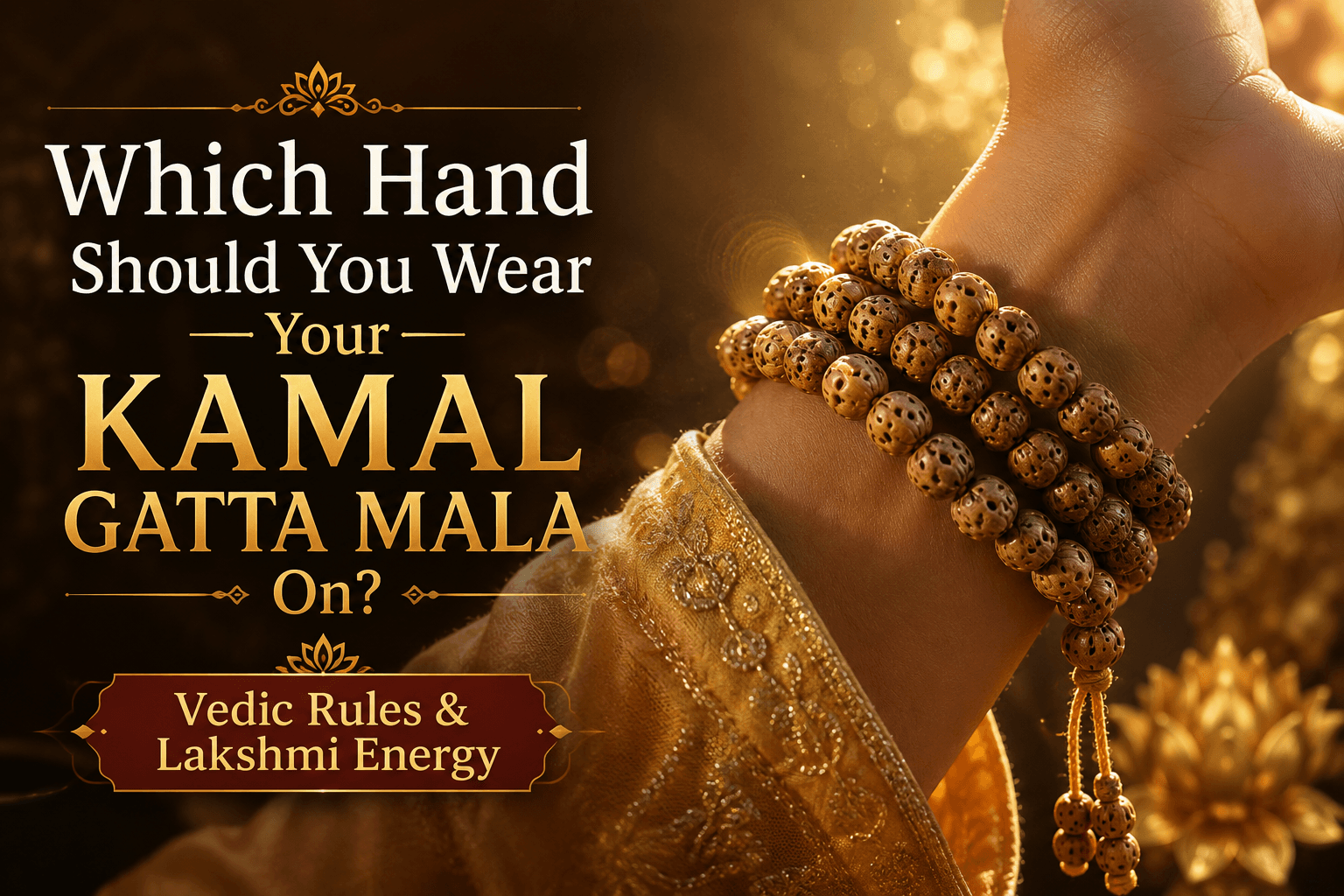 Kamal Gatta Mala Which Hand To Wear: Vedic Rules & Energy
