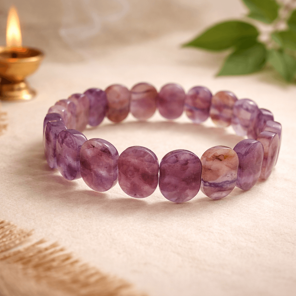 Amethyst Bracelet (Natural Healing Crystal Bracelet for Calm, Clarity & Emotional Balance)