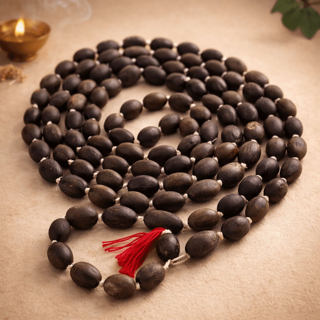 Kamal Gatta Mala (Natural Lotus Seed Jap Mala for Lakshmi Pooja & Prosperity) - Image 1