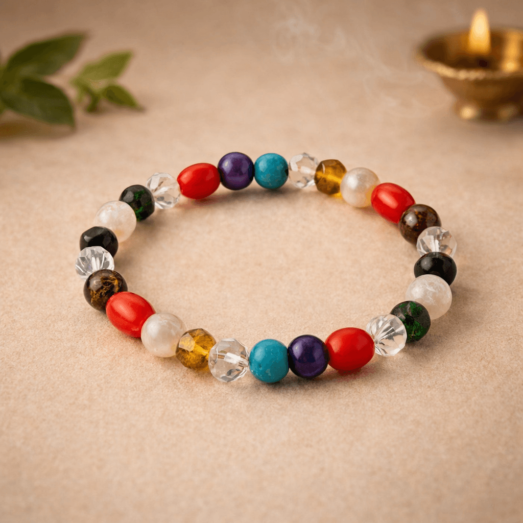 Original Navratan Bracelet for Astrological Balance, Career Growth & Financial Stability – Suitable for All Zodiac Signs - Image 1